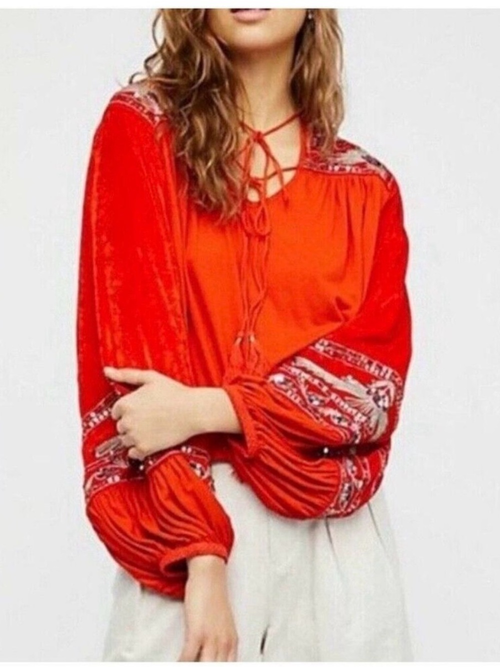 Free People Hearts a Flame Peasant Blouise